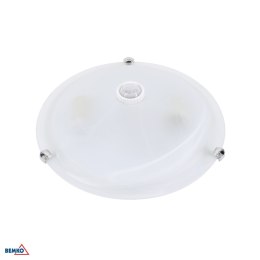 Plafoniera TAZAN Z CZUJ. PODCZER. 2X40W E27 IP20 sztkło+STAL+PLASTIK