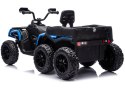 Quad Na Akumulator ATV 6 Kół Z Przyczepką JC606 24V 4x4 Niebieski