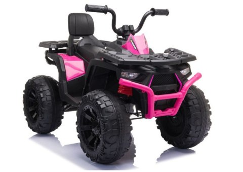 Quad Pojazd Na Akumulator JC333 Światła LED MP3 Różowy