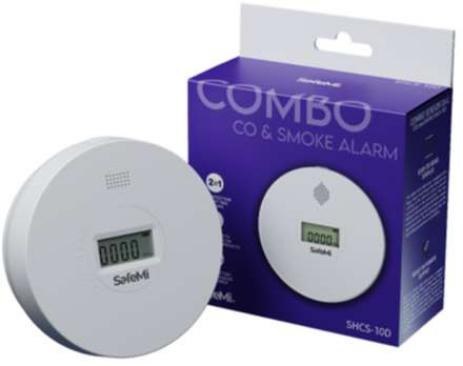 SAFE MI Czujnik tlenku węgla i dymu - B - 7 lat gwarancji SHCS-10D