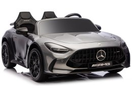 Auto Na Akumulator Mercedes GT63 AMG DK-GT63 24V LCD Cichy Silnik Szary
