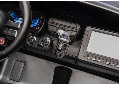 Auto Na Akumulator Mercedes GT63 AMG DK-GT63 24V LCD Cichy Silnik Szary