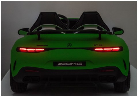 Auto Na Akumulator Mercedes GT63 AMG DKGT63 24V Cichy Silnik Matowy Zielony