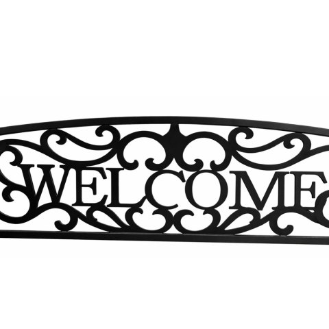Ławka Ogrodowa Taras Ogród Park Metalowa Oparcie WELCOME Czarna 127 cm