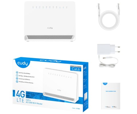 PUNKT DOSTĘPOWY 4G LTE +ROUTER LT700E 2.4 GHz, 5 GHz 300 Mb/s + 867 Mb/s CUDY