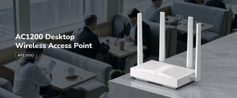 PUNKT DOSTĘPOWY AP1300D Wi-Fi 5 2.4 GHz, 5 GHz 300 Mb/s + 867 Mb/s CUDY