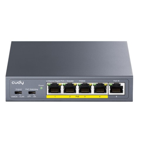 SWITCH POE / EXTENDER POE40 4-PORTOWY CUDY