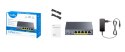 SWITCH POE GS105P 4-PORTOWY CUDY
