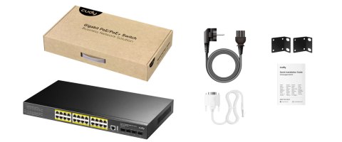 SWITCH POE GS5024PS4-400W 24-PORTOWY SFP+ CUDY