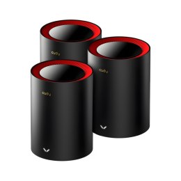 DOMOWY SYSTEM WI-FI MESH M3000(3-PACK)-BLACK Wi-Fi 6 2.4 GHz, 5 GHz, 574 Mb/s + 2402 Mb/s CUDY