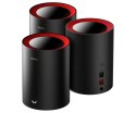 DOMOWY SYSTEM WI-FI MESH M3000(3-PACK)-BLACK Wi-Fi 6 2.4 GHz, 5 GHz, 574 Mb/s + 2402 Mb/s CUDY