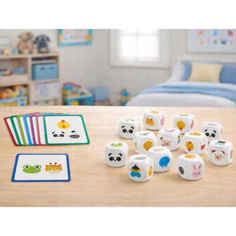Gra Edukacyjna Dla Dzieci Dopasuj Zwierzątka Kostki Drewniane Karty