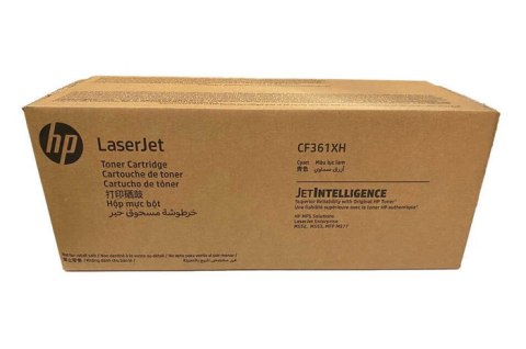 Oryginalny Toner Cyan HP Color LaserJet Enterprise M552 (508XH CF361XH), kompatybilne z CF361X