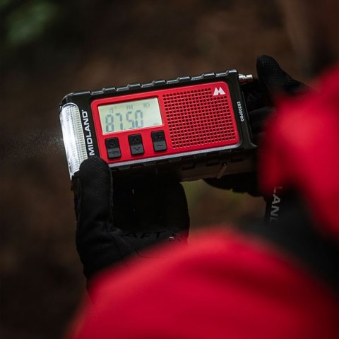 Radio alarmowe Midland ER300 PRO z akumulatorem 10000 mAh