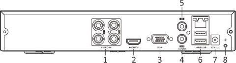 Rejestrator 5w1 Hilook 8-kanałowy 5MP DVR-208Q-M1 (E)