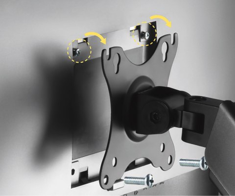 UCHWYT BIURKOWY DO MONITORA, NA SPRĘŻYNIE GAZOWEJ BRATECK-LDT46-C024E BRATECK