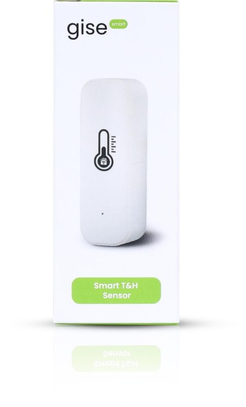 GISE Smart Czujnik temperatury i wilgotności Wi-Fi Biały | Tuya | GTHS-WF-01-W