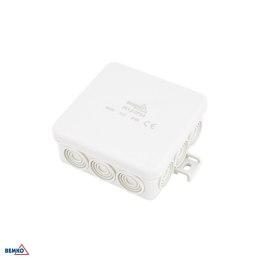 Puszka Instalacyjna natynkowa 85x85x36.5MM IP55 12P JASNOSZARA