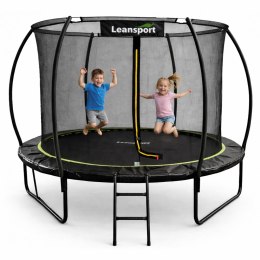 Trampolina Ogrodowa LEAN Z Siatką Wewnętrzną Czarno-Zielona 183CM 6FT