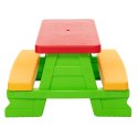Zestaw Stolik Ogrodowy z Ławeczkami Dla Dzieci Dorex Zielony 5067