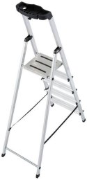 Drabina aluminiowa jednostronna Krause SAFETY 1x5 z półką 126337
