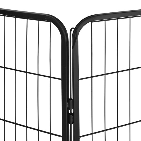 Modułowy kojec dla psa, stalowa zagroda, rozmiar XL, 8 paneli 80x100 cm , REBEL ANIMALS