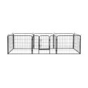 Modułowy kojec dla psa, stalowa zagroda, rozmiar S, 8 paneli 80x60 cm , REBEL ANIMALS