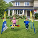 Plac Zabaw Ogrodowy Dla Dzieci Bocianie Gniazdo Huśtawka Kosz Do Gry 4w1