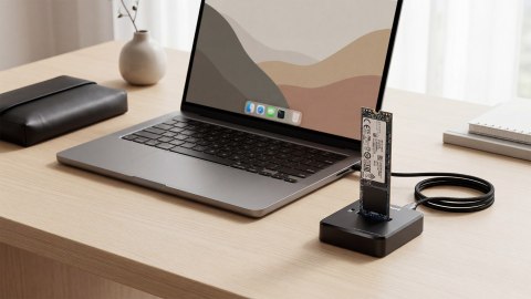 Stacja dokująca dysków NVME M2 (Mkey+ B+Mkey) USB typu C aluminiowa Rebel
