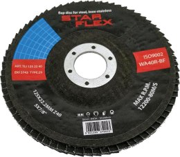 Tarcza listkowa Star Flex T29 125-22 gran 40 INOX TLI1252240