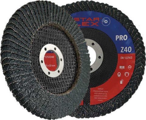 Tarcza listkowa pachwinowa Star Flex 125-22 gran 40 TLP1252240