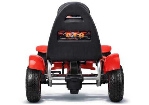 Sportowy Gokart Na Pedały F618 Pomowane Koła Obciążenie 50kg Czerwony