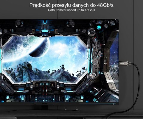 KABEL OPTYCZNY HDMI C11085GY01-50M 50 m 8K @ 60 Hz UNITEK