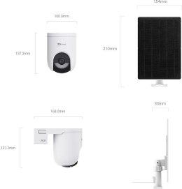 Kamera IP Ezviz HB8 Lite 4G Wi-Fi 4MP z Panelem Solarnym 5W