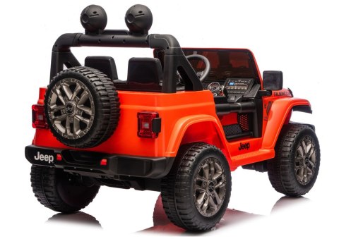 Pojazd Na Akumulator Jeep Rubicon 4x4 DK-JWR556 4x200W 24V Pomarańczowy