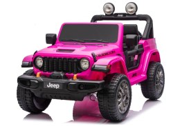 Pojazd Na Akumulator Jeep Rubicon 4x4 DK-JWR556 4x200W 24V Różowy