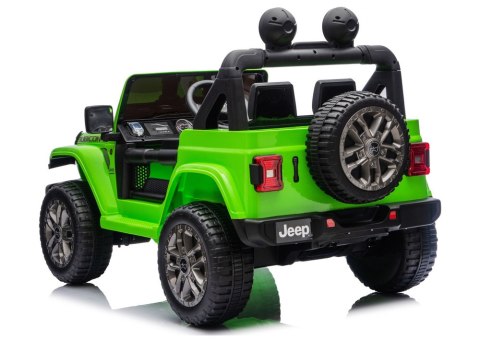 Pojazd Na Akumulator Jeep Rubicon 4x4 DK-JWR556 4x200W 24V Zielony