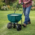 Siewnik Rotacyjny Na Kołach Do Nawozów Nasion Trawy Soli Piasku 27L