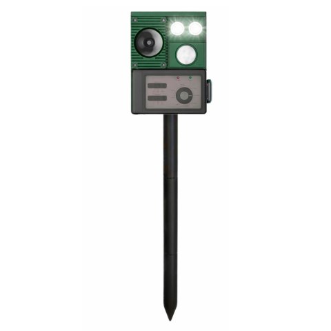 Solarny Odstraszacz Zwierząt Z Czujnikiem Ruchu Ultradźwięki Diody LED