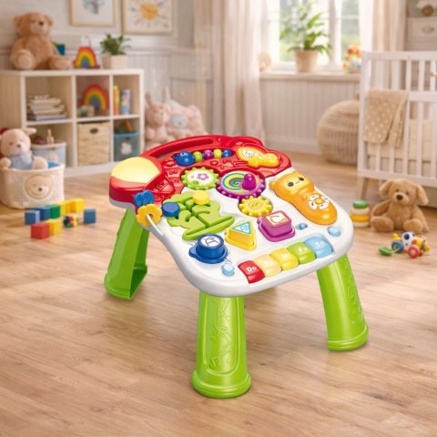Chodzik Pchacz Hulajnoga Stolik Edukacyjny Panel Interaktywny 5w1 Kolorowy