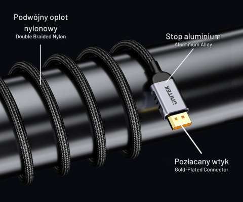 KABEL DISPLAYPORT C1626GY01-3M 16K @ 60 Hz, 3 m UNITEK
