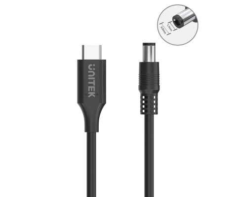 KABEL ZASILAJĄCY C14119BK-1.8M USB-C / DC-1.7/5.5-W 1.8 m UNITEK