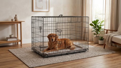 Metalowa klatka dla psa, kojec, rozmiar XXL 107x71x78 cm , REBEL ANIMALS