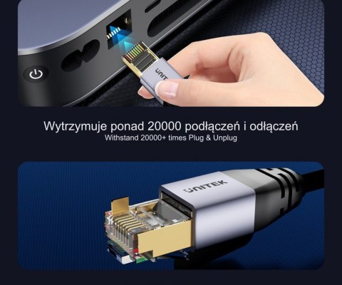 PATCHCORD C18149AGY03-1.5M S/FTP KAT. 8, 1.5 m UNITEK