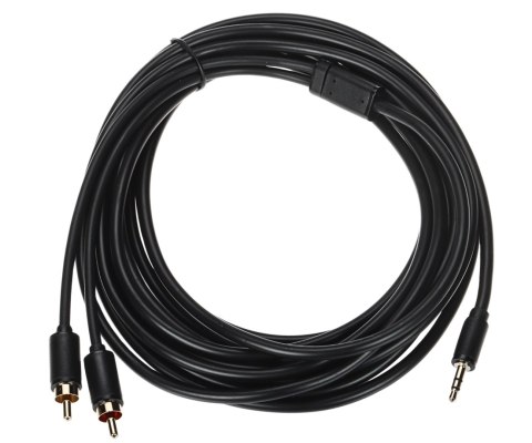 PRZEWÓD C19023BK03 2 x CINCH / Jack TRS 3.5 mm 5 m UNITEK