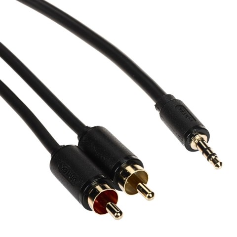 PRZEWÓD C19027BK01 2 x CINCH / Jack TRS 3.5 mm 25 m UNITEK