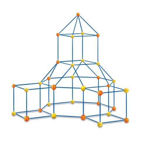 Zestaw Kreatywny Rurki Konstrukcyjne Do Budowania Przestrzennego 340 el.