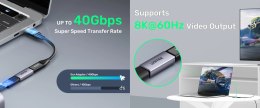 ŁĄCZNIK A1036GY GNIAZDO USB-C / GNIAZDO USB-C UNITEK