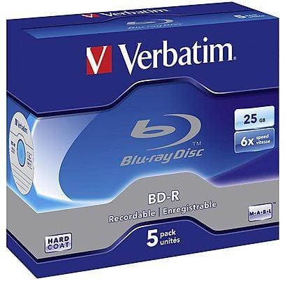 Płyty Blu-Ray Verbatim BD-R SL 25GB Cake (5szt.)