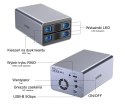 OBUDOWA RAID DO DYSKÓW S1308B01-EU 2 X SATA 2.5 / 3.5 " 40 TB - 5 Gbps UNITEK